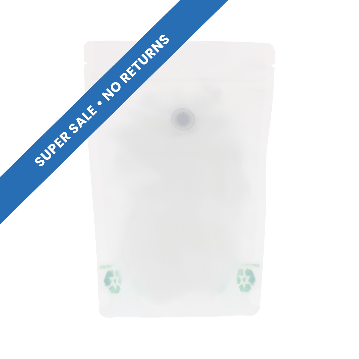 Kaffeebeutel mit Paper Feel Varnish - weiss