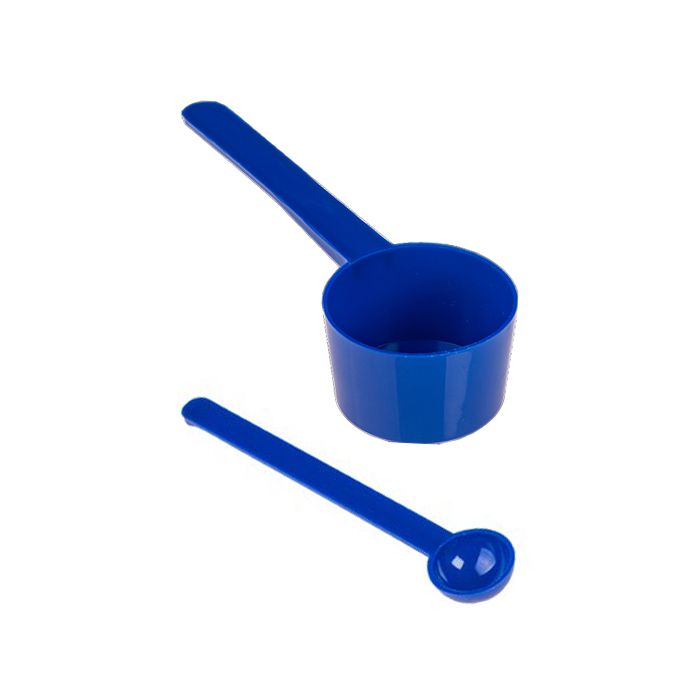 Messlöffel mit langem Stiel - blau