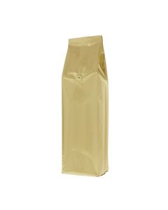 Seitenfalten-Kaffeebeutel - Mattgold