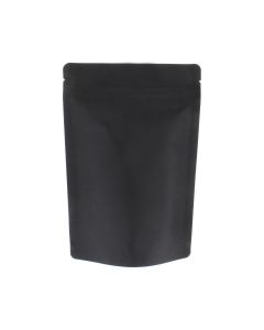 Standbodenbeutel Kraftpapier - schwarz