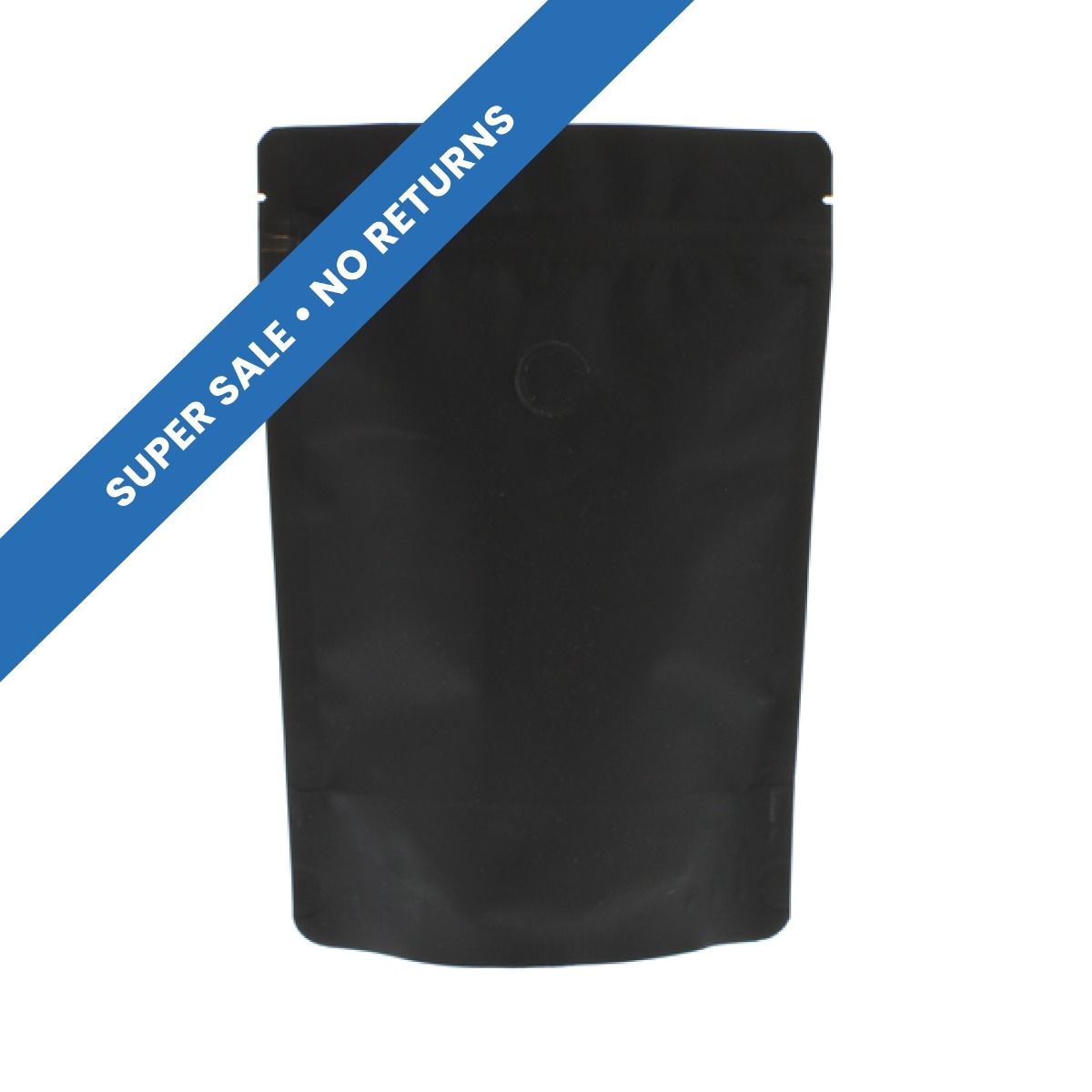 Kaffeebeutel mit Paper Feel Varnish - schwarz - 250 gr (160x230+{45+45} mm)