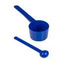 Messlöffel mit langem Stiel - blau