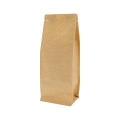 Flat Bottom Kaffeebeutel Kraft-Look (100% Recycelbar)