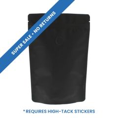 Kaffeebeutel mit Paper Feel Varnish - schwarz